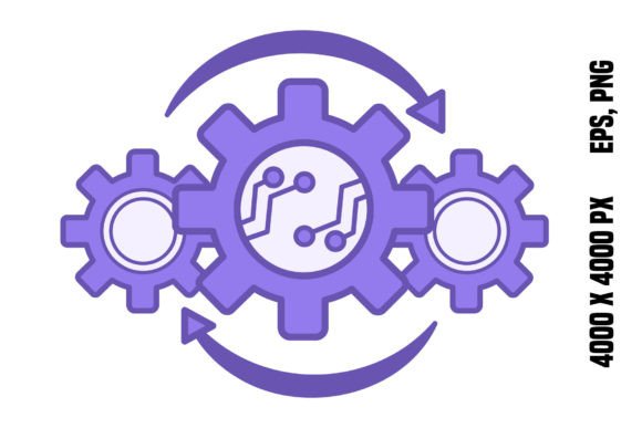 Automation Color Icon: A Modern Vector Asset for Your Brand