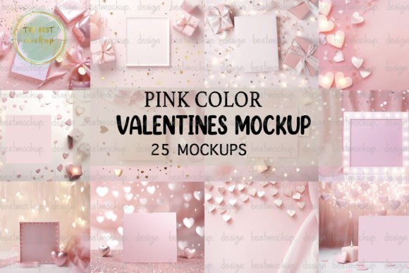 Bundle Pink Color Valentine Mockup: A Digital Toolkit for Modern Creators