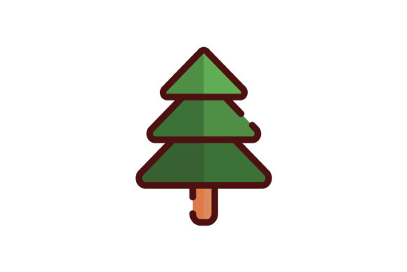 Christmas Icon Tree Lineal Color: Your Versatile Holiday Design Toolkit