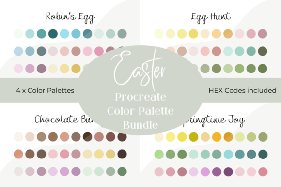 Easter Color Palettes for Procreate: Streamline Your Spring Designs