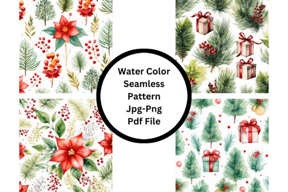 Embrace Ethereal Design with Watercolor Seamless Patterns