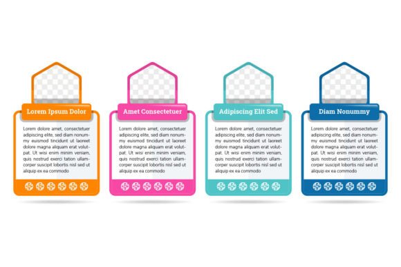 Flat Color Infographic Frame Photo: Your Modern Design Solution