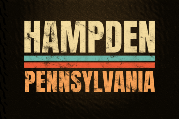 Hampden Pennsylvania Retro Color: Vintage Charm