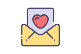 Love Letter Icon Full Color: Your Go-To for Heartfelt Design