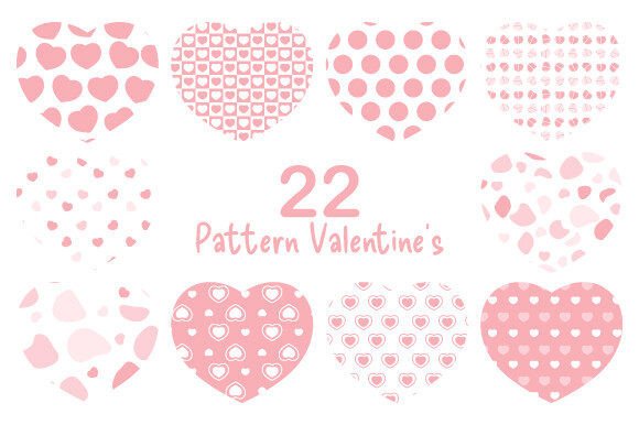 Pattern Valentine's Color Pastel: Sweet, Modern Design Assets