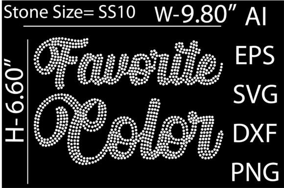 Printable (Favorite Color) Rhinestone Te: A Bold Template for Custom Creations