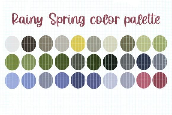 Procreate Color Palette Rainy Spring: Fresh Design Inspiration