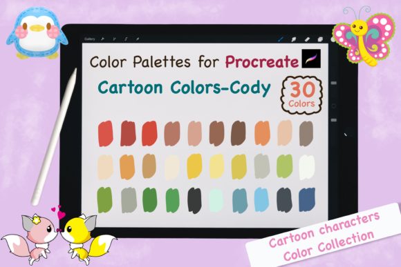 Procreate Color Palettes-Cartoon Cody: Your Shortcut to Vibrant Art