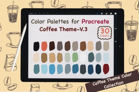 Procreate Color Palettes-Coffee V.3: Instant Warmth for Your Digital Art