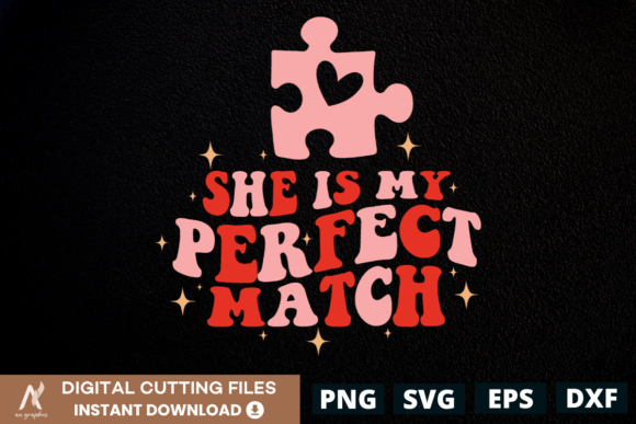 She is My Perfect Match Color Wavy SVG: A Designer's Take