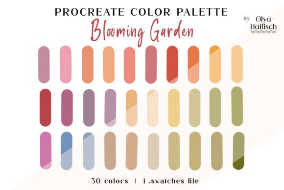 Soft Spring Procreate Color Palette: A Fresh Palette for Blooming Designs