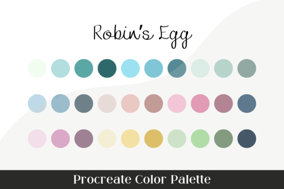 Spring into Creativity with the Robin's Egg Procreate Color Palette