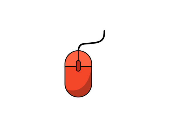 The Orange Computer Mouse Icon: A Symbol for the Digital Age